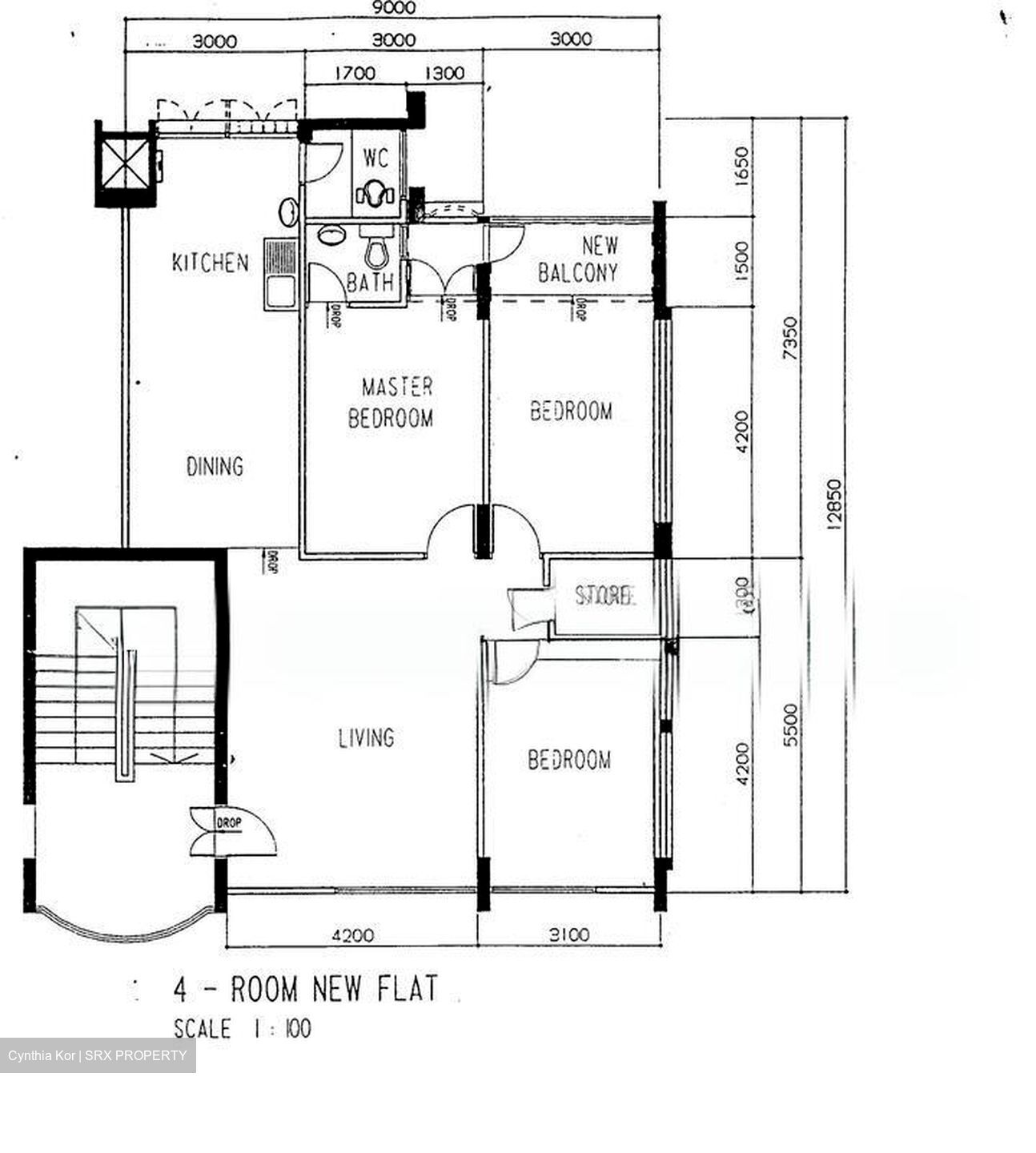 Blk 412 Commonwealth Avenue West (Clementi), HDB 4 Rooms #495622041